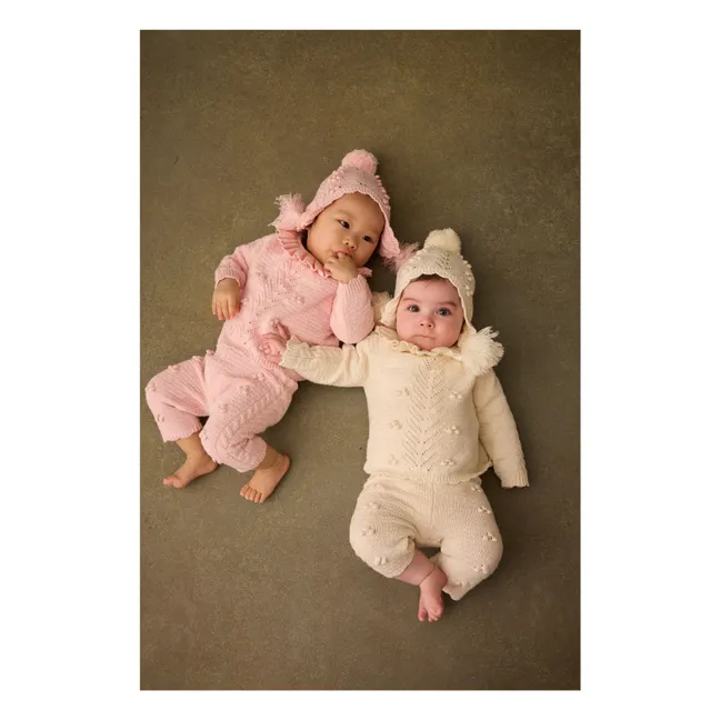 Pull Col Volants Elvina | Rose