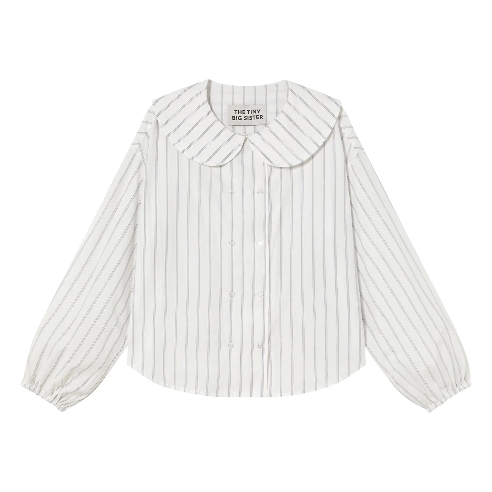 The Tiny Big Sister Off White Striped Blouse