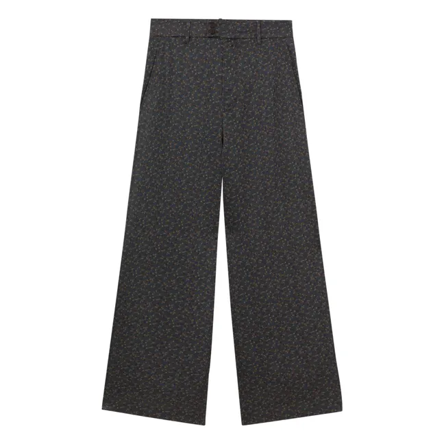Pantalon Small Flowers | Chocolat