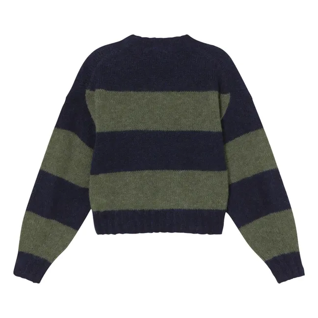 Pull Oversize Rayé | Bleu marine