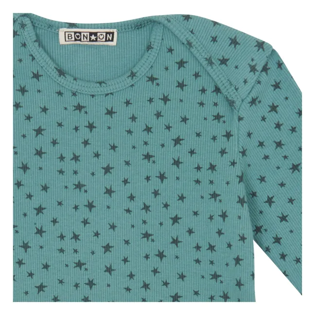 Star T-shirt and Legging set | Peacock blue