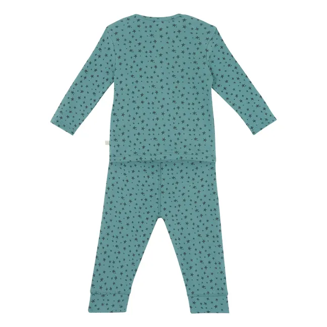 Star T-shirt and Legging set | Peacock blue
