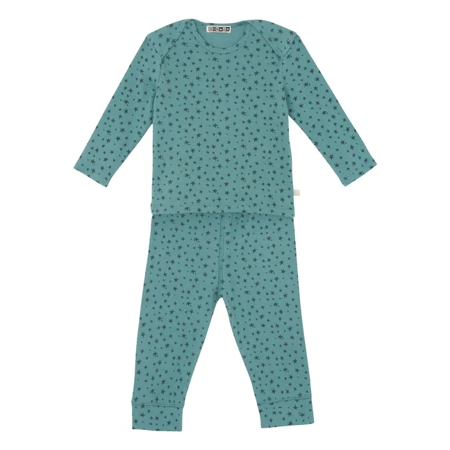 Star T-shirt and Legging set | Peacock blue