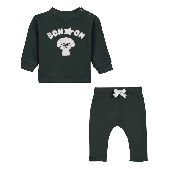 Ensemble Sweat et Legging Poodle | Gris anthracite