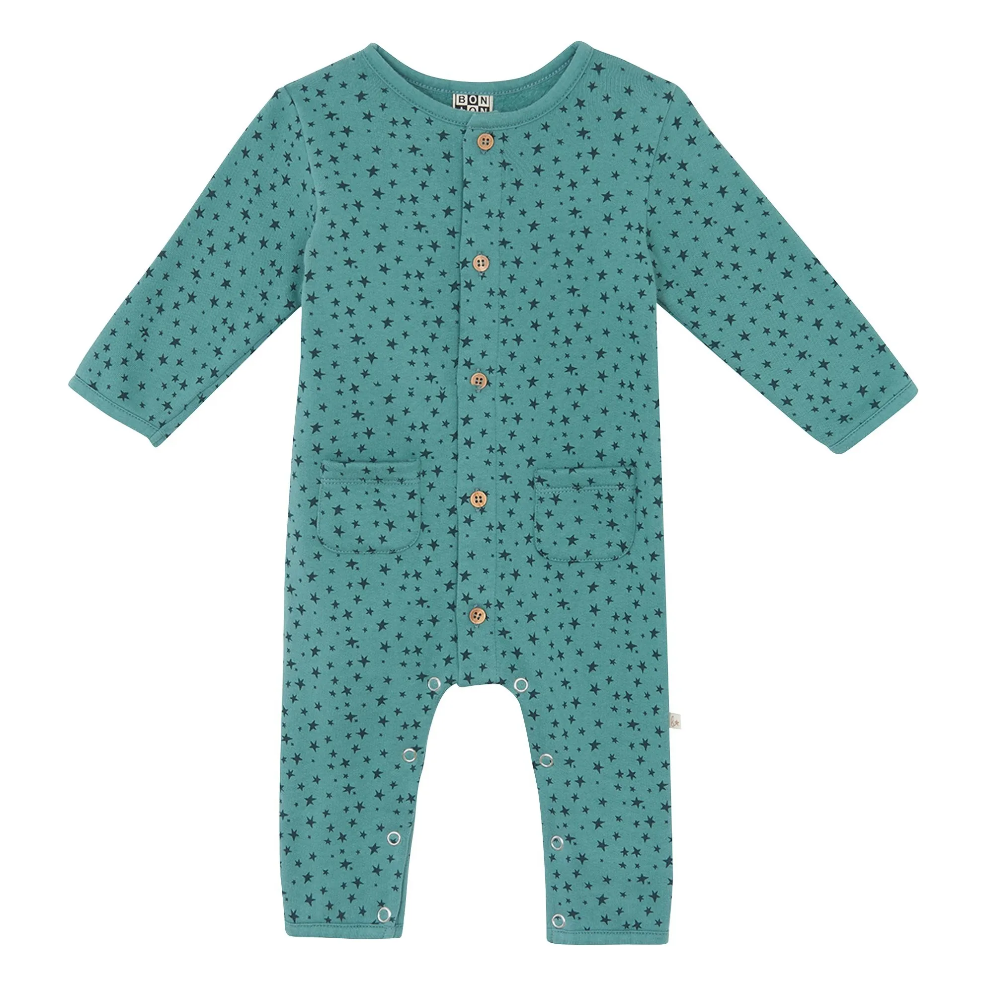 Bonton Peacock Blue Star Jumpsuit