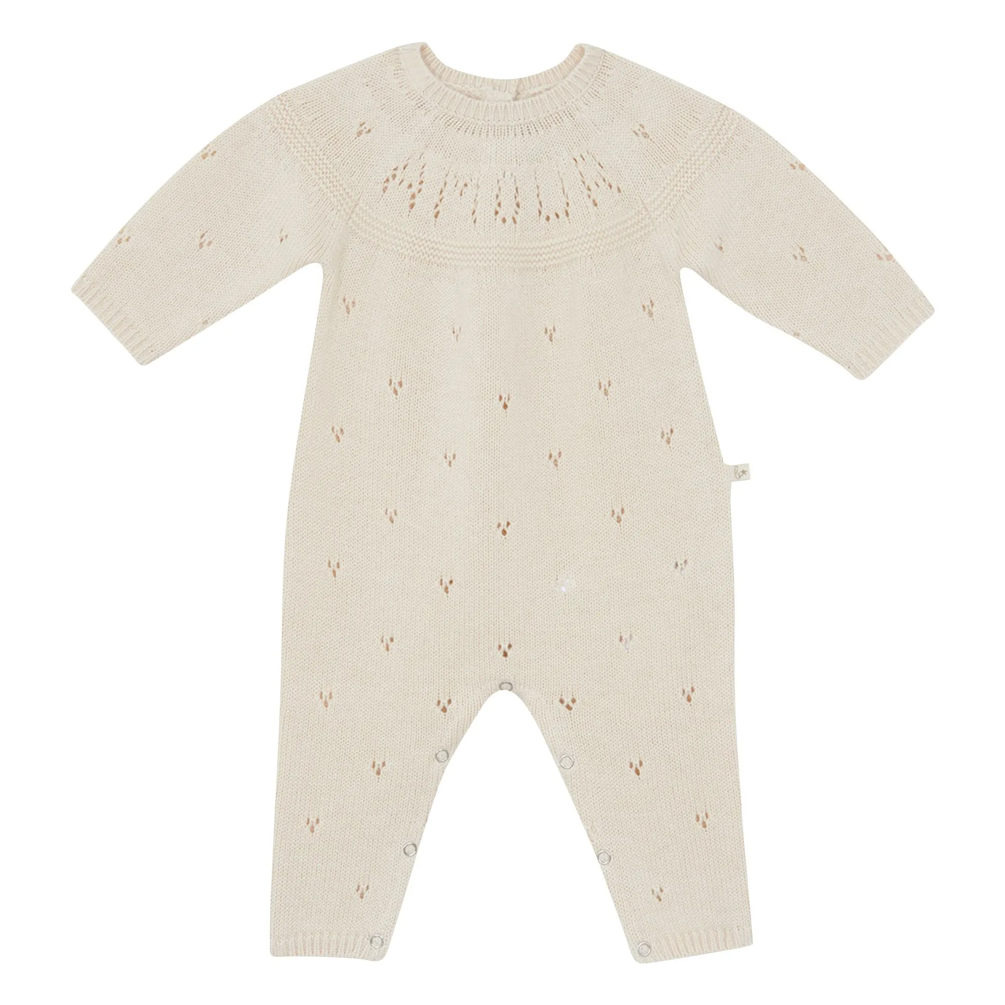 Bonton Ecru Lalaland Merino Wool Jumpsuit