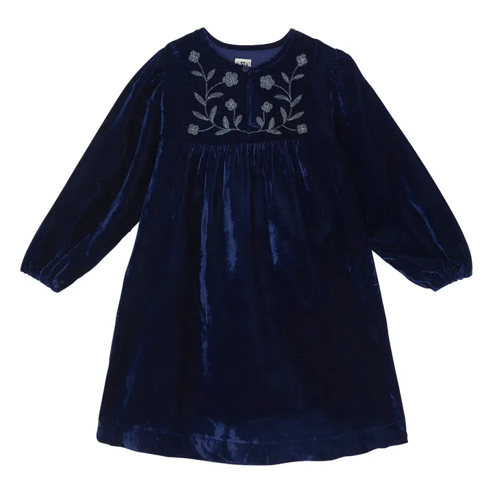 Robe Daisy | Bleu marine- Image produit n°2