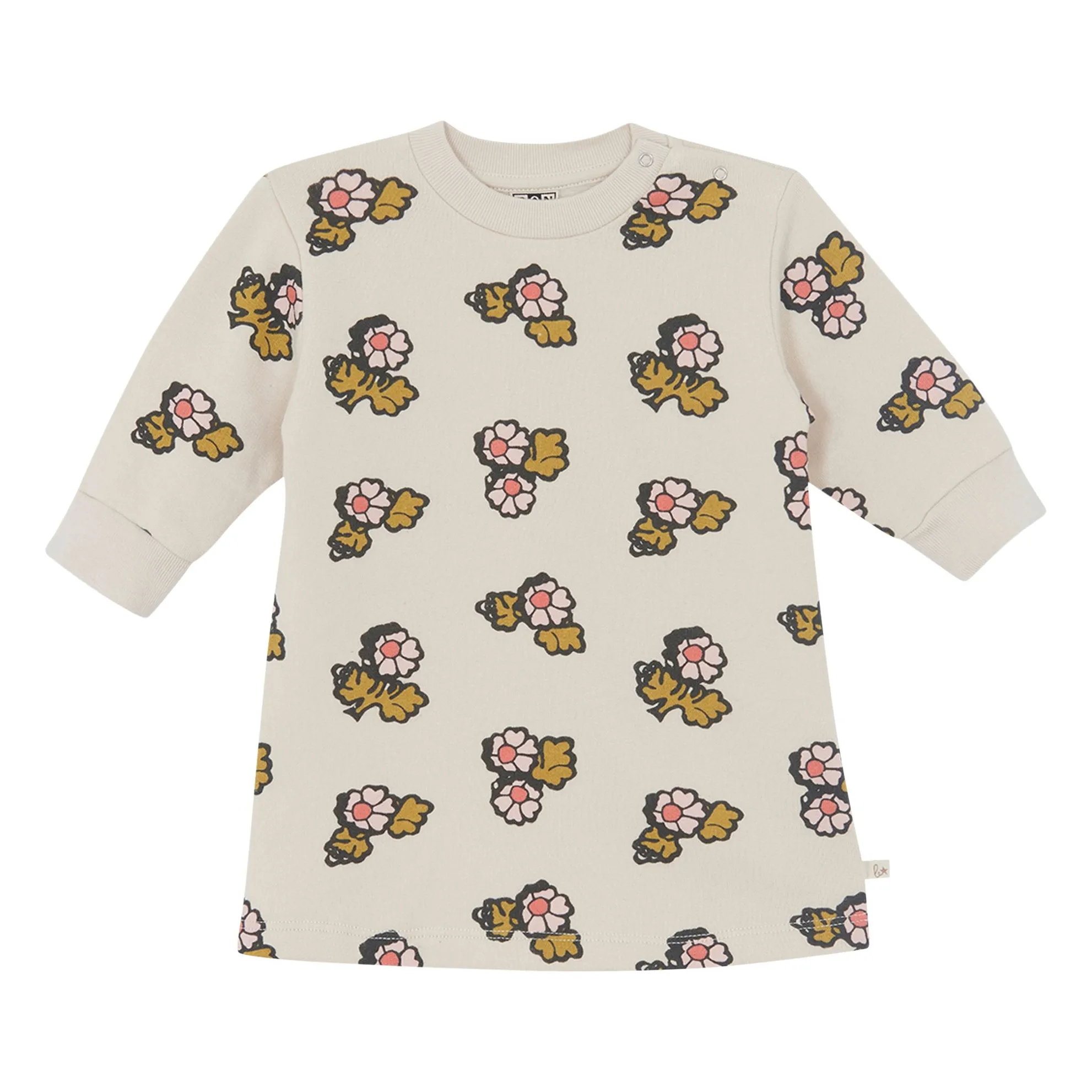 Bonton Ecru Smily Dress