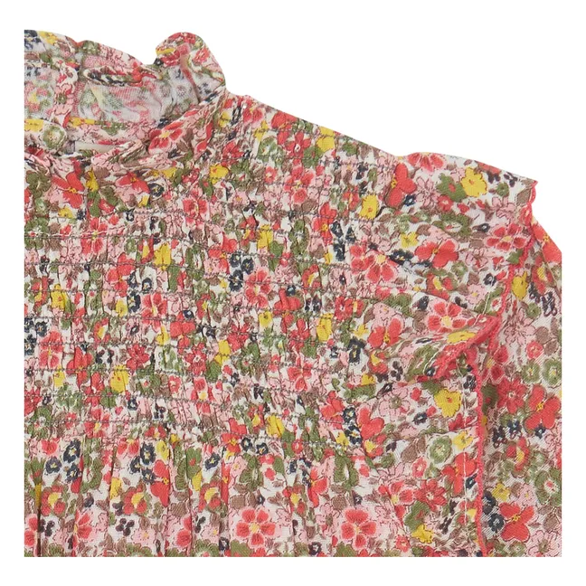 Flowery Babushka Dress | Pink
