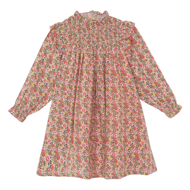 Flowery Babushka Dress | Pink