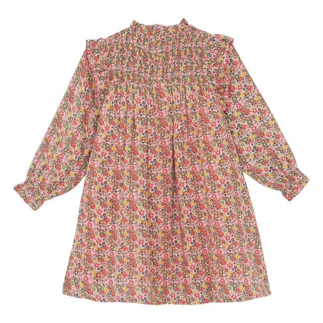 Flowery Babushka Dress | Pink