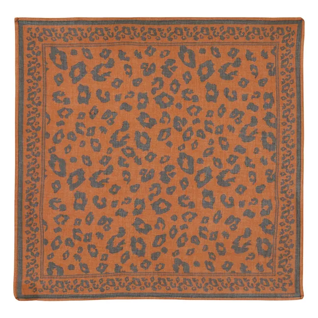 Leopard scarf | Brown