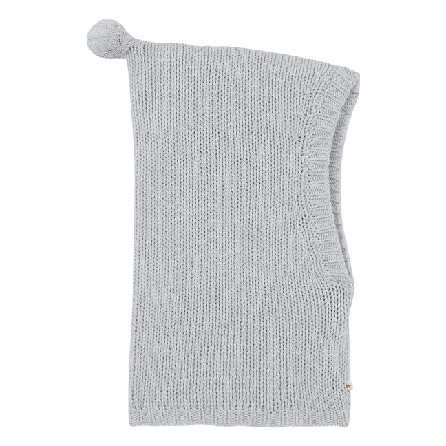 Cagoule Mulot Laine Mérinos | Gris chiné