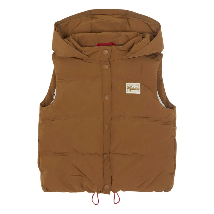 Manchester Sleeveless Down Jacket | Camel- Product image n°2