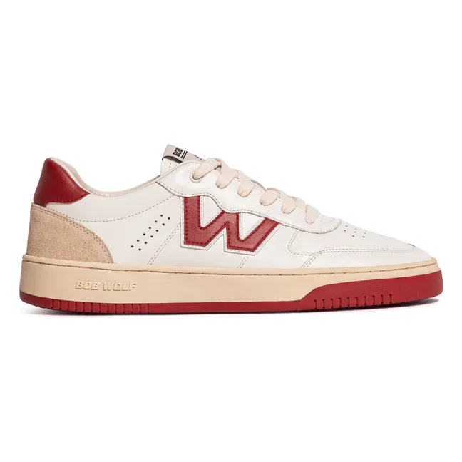 Legacy Leather and Suede Sneakers | Red