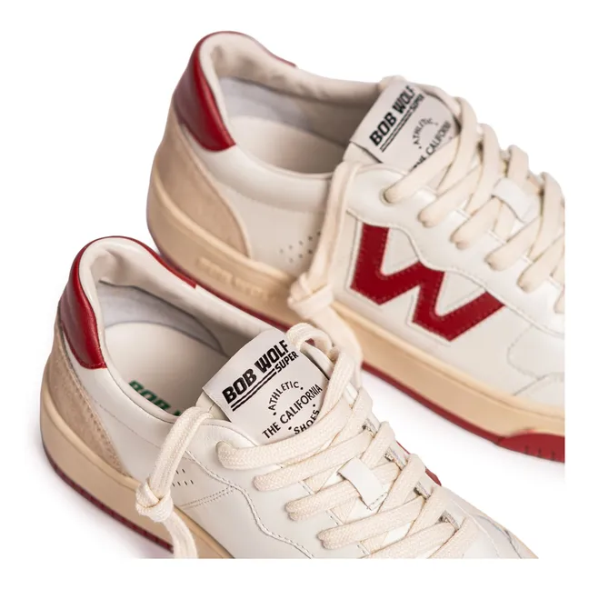 Baskets Legacy Cuir et Suède | Rouge