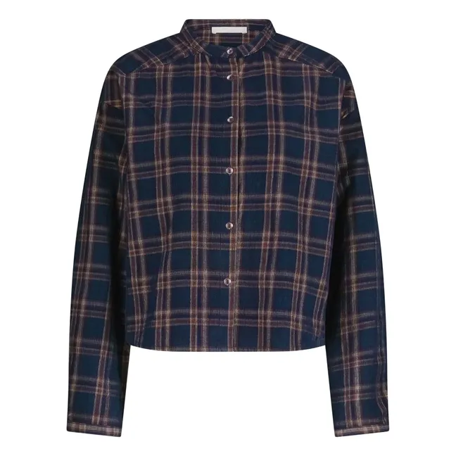 Blusa Dean Carreaux | Marrón