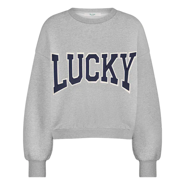 Sudadera Bibi Patchwork | Gris Jaspeado