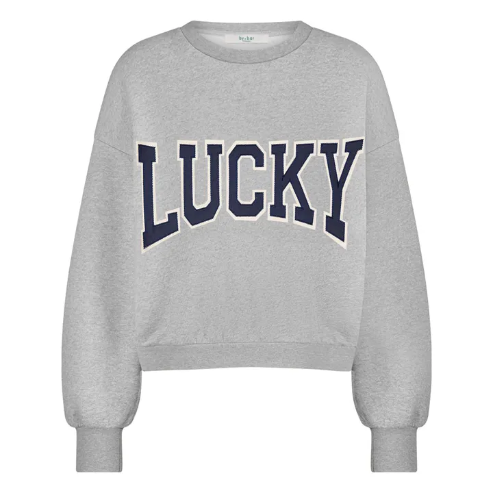 Sudadera Bibi Patchwork | Gris Jaspeado- Imagen del producto n°0