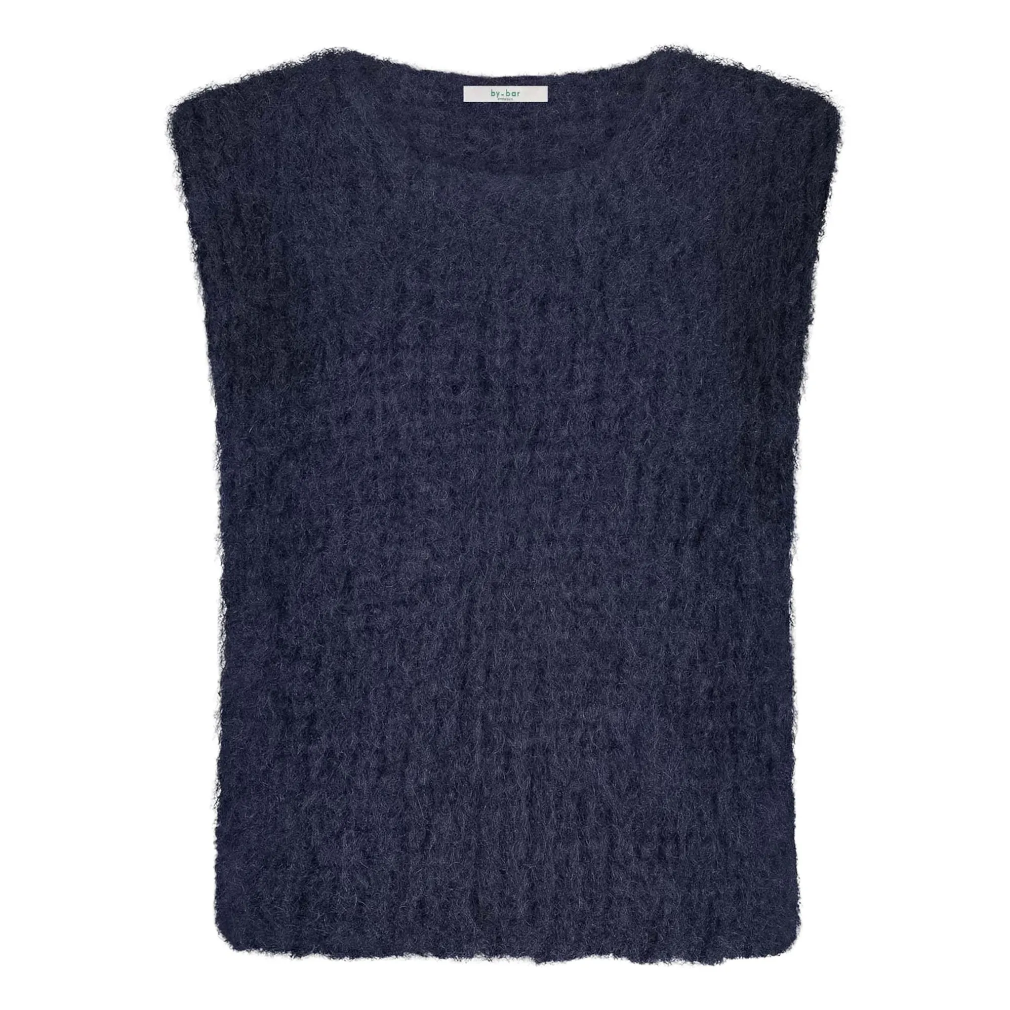 By Bar Midnight Blue James Spencer Mohair Sleeveless Sweater