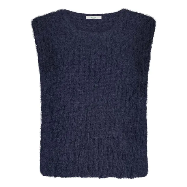 Jersey sin mangas de mohair James Spencer | Azul Noche