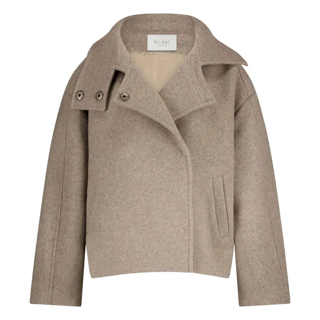 Manteau Rika Laine | Beige foncé