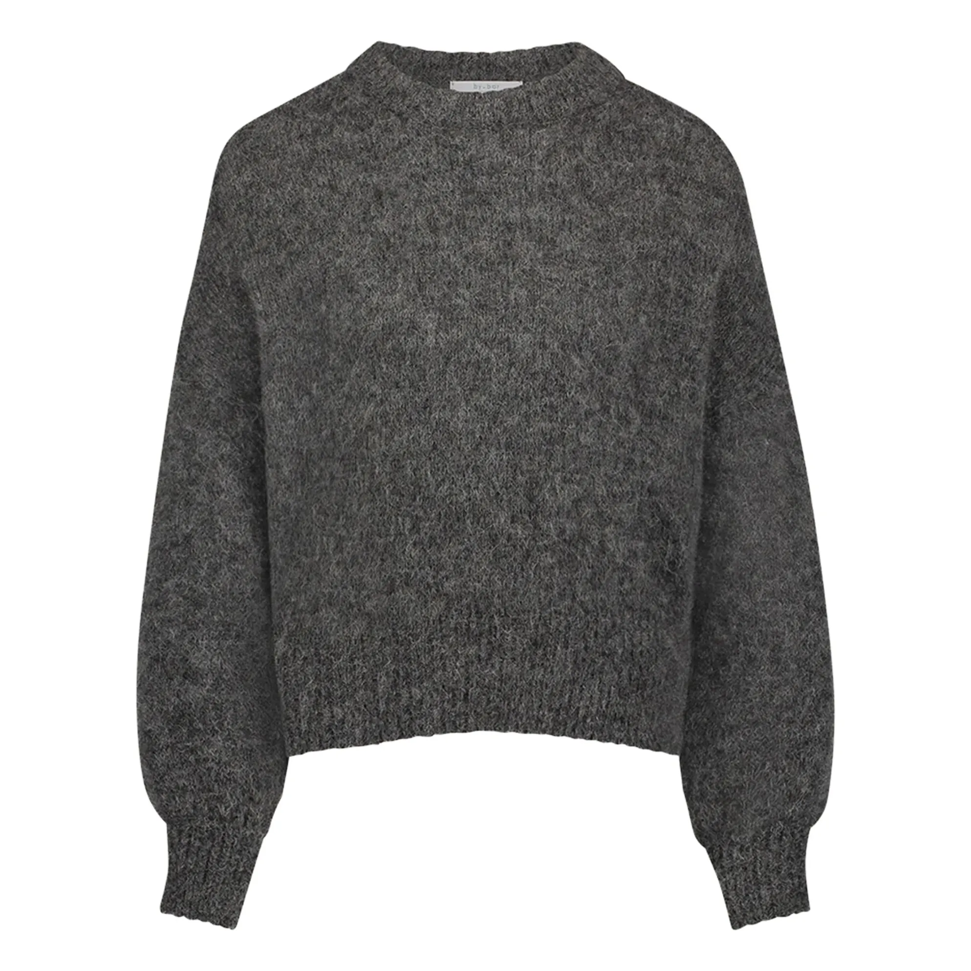 By Bar Dark Heather Grey Sonny Natural Alpaca Sweater