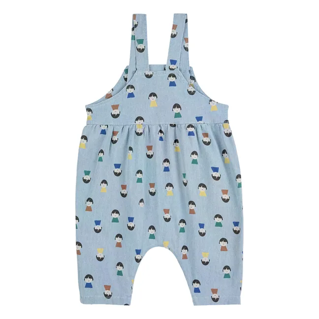 Salopette en Jean Pions | Bleu Clair