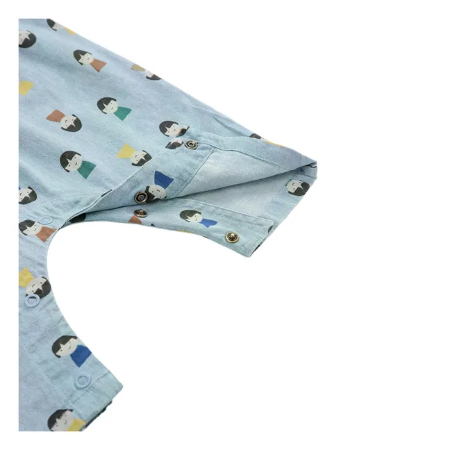 Salopette en Jean Pions | Bleu Clair