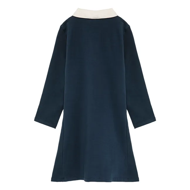 Dress N°14 Organic cotton | Navy blue
