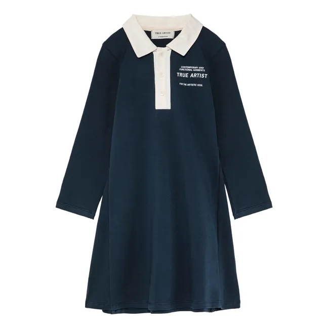 Dress N°14 Organic cotton | Navy blue