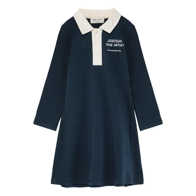 Kleid Nr. 14 Bio-Baumwolle | Navy