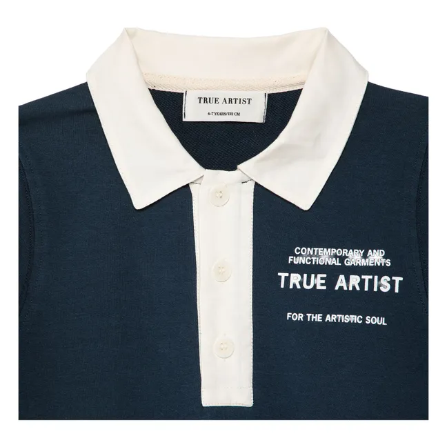 Dress N°14 Organic cotton | Navy blue