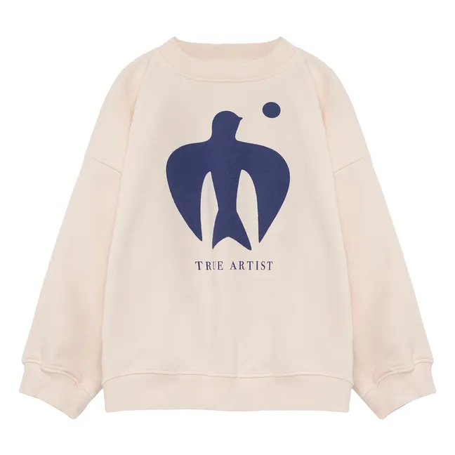 Sweatshirt Nr. 7 aus Bio-Baumwolle | Elfenbeinfarben