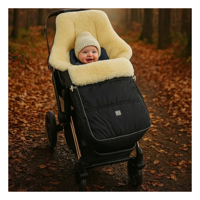 Saco de piel de cordero universal Dublas 2.0 | Negro