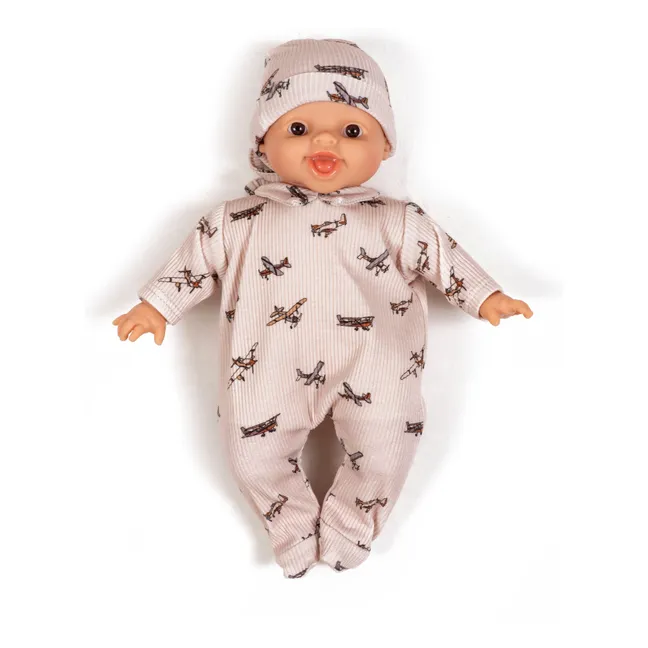 Babypuppe Leo en dors bien Corentin kleine Flugzeuge