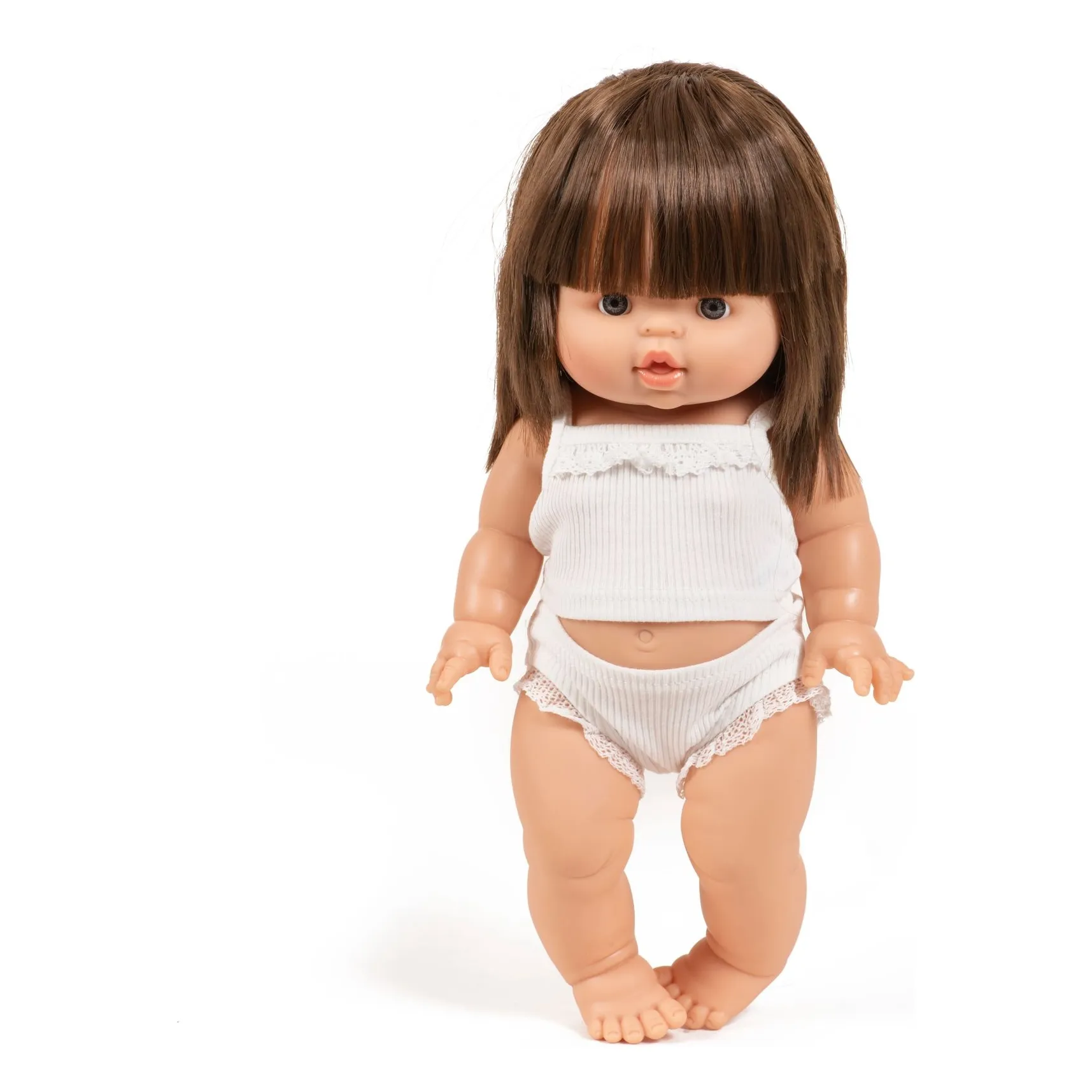 Minikane Multicoloured Chloé Doll In Rib Knit Set