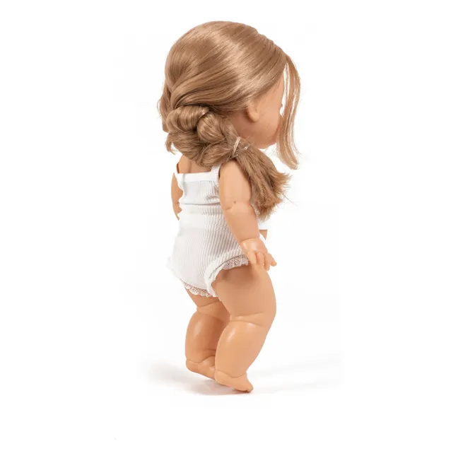 Poupée Aliénor en ensemble maille côtelée