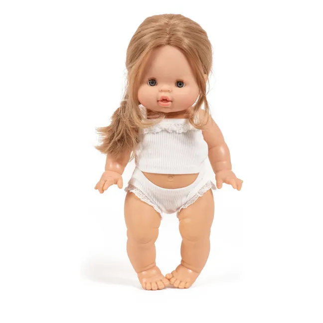 Poupée Aliénor en ensemble maille côtelée