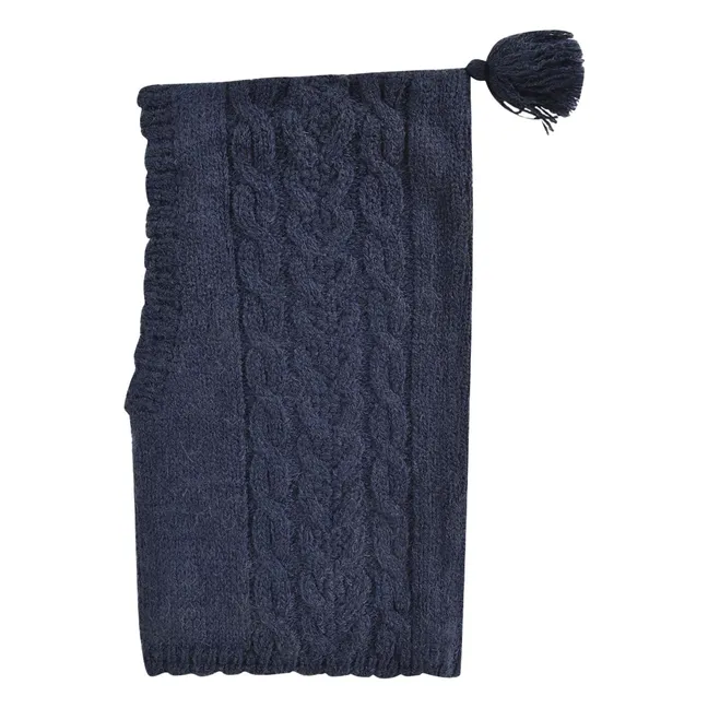 Aliouki Wool balaclava | Navy blue