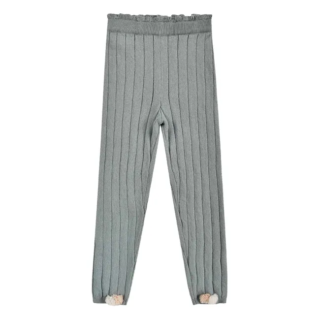 Moldavia Ribbed Legging | Grey blue