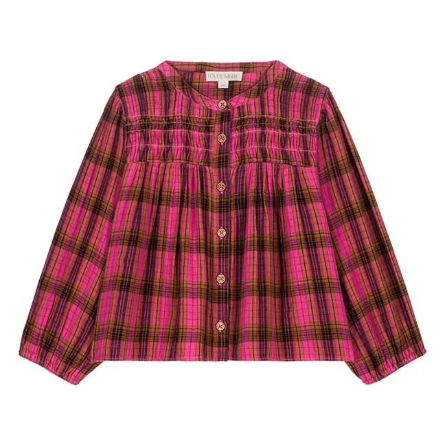 Jallyli Organic Cotton Blouse | Fuchsia