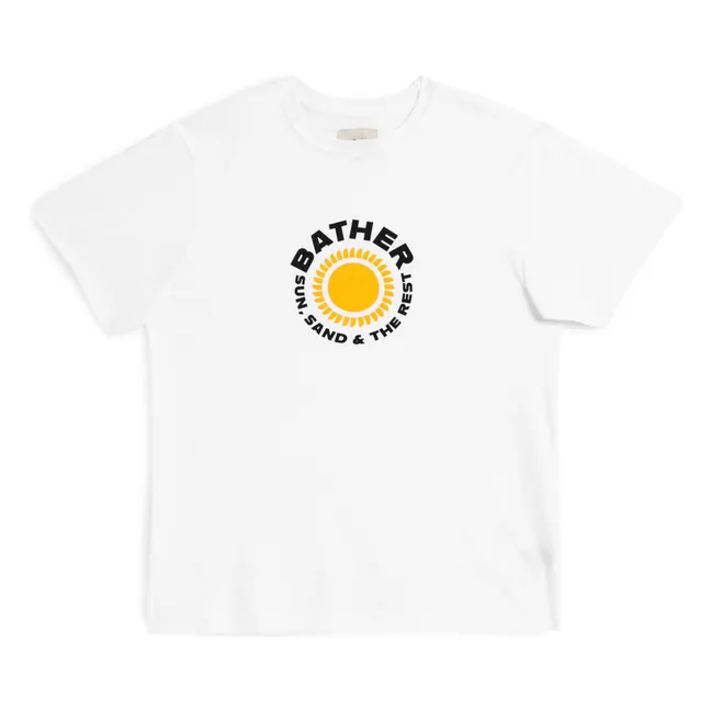 Sun Sand Rest organic cotton T-shirt | White