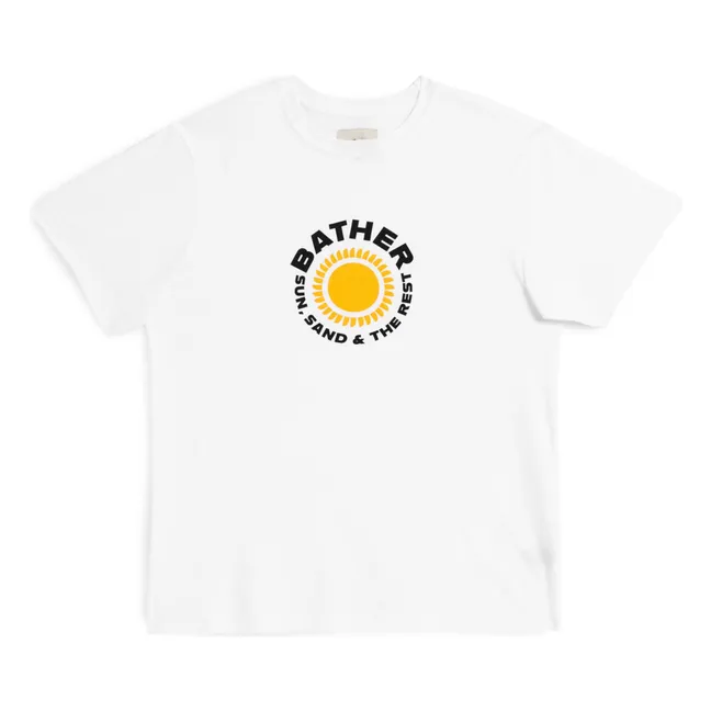 T-shirt Sun Sand Rest Coton Bio | Blanc