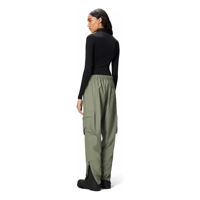 Pantalón cargo impermeable regular W3 | Verde militare claro
