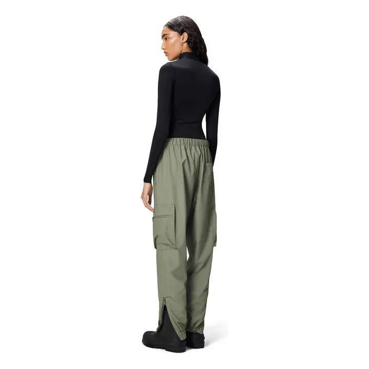 Pantalon Imperméable Cargo Regular W3 | Vert kaki clair- Image produit n°7