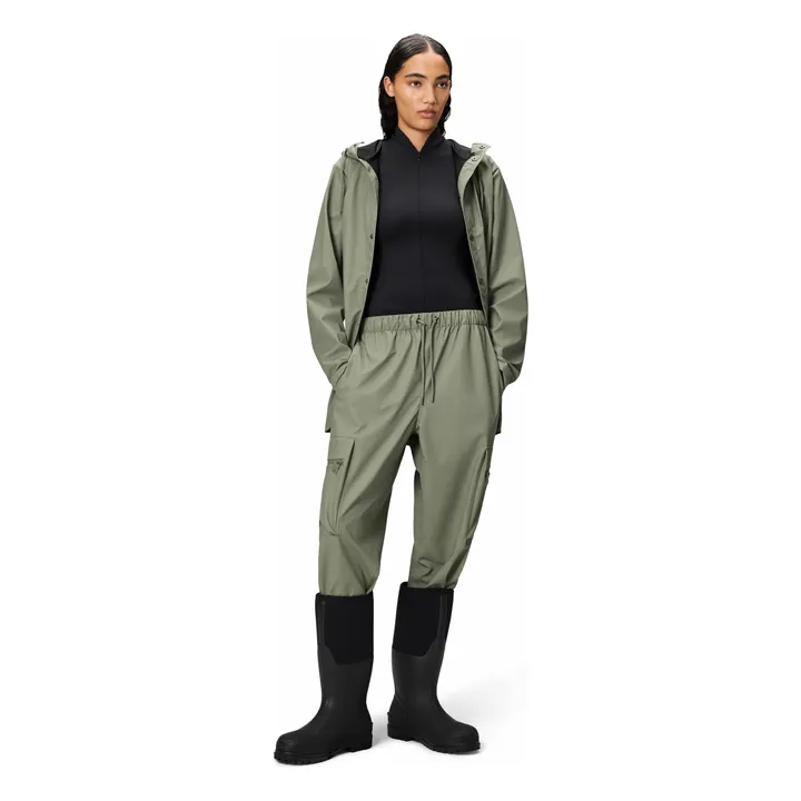 Pantalon Imperméable Cargo Regular W3 | Vert kaki clair- Image produit n°8