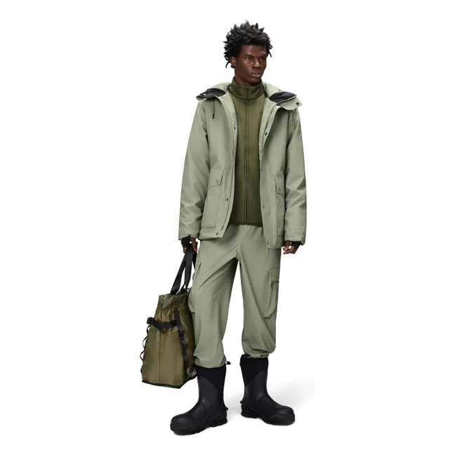 Pantalón cargo impermeable regular W3 | Verde militare claro