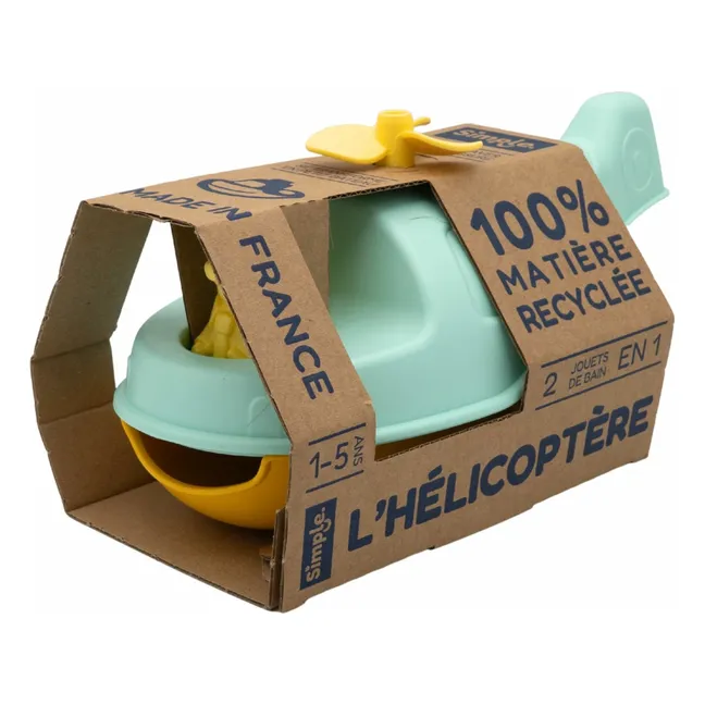 Hélicoptère pour le bain | Turquoise