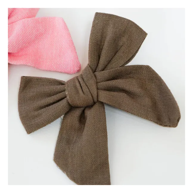 Barrettes Nœuds - Set de 2 | Rose